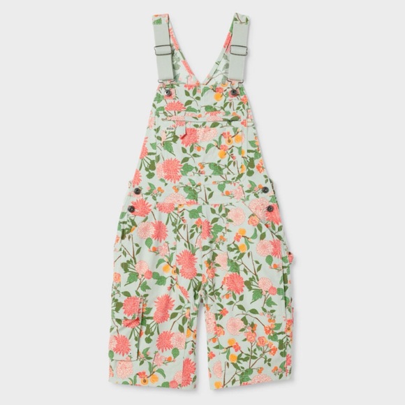 Duluth Trading Co Pants - NWT 3X Duluth Heirloom Gardening Short
Overalls Mint Summer Dahlia Bibs Floral